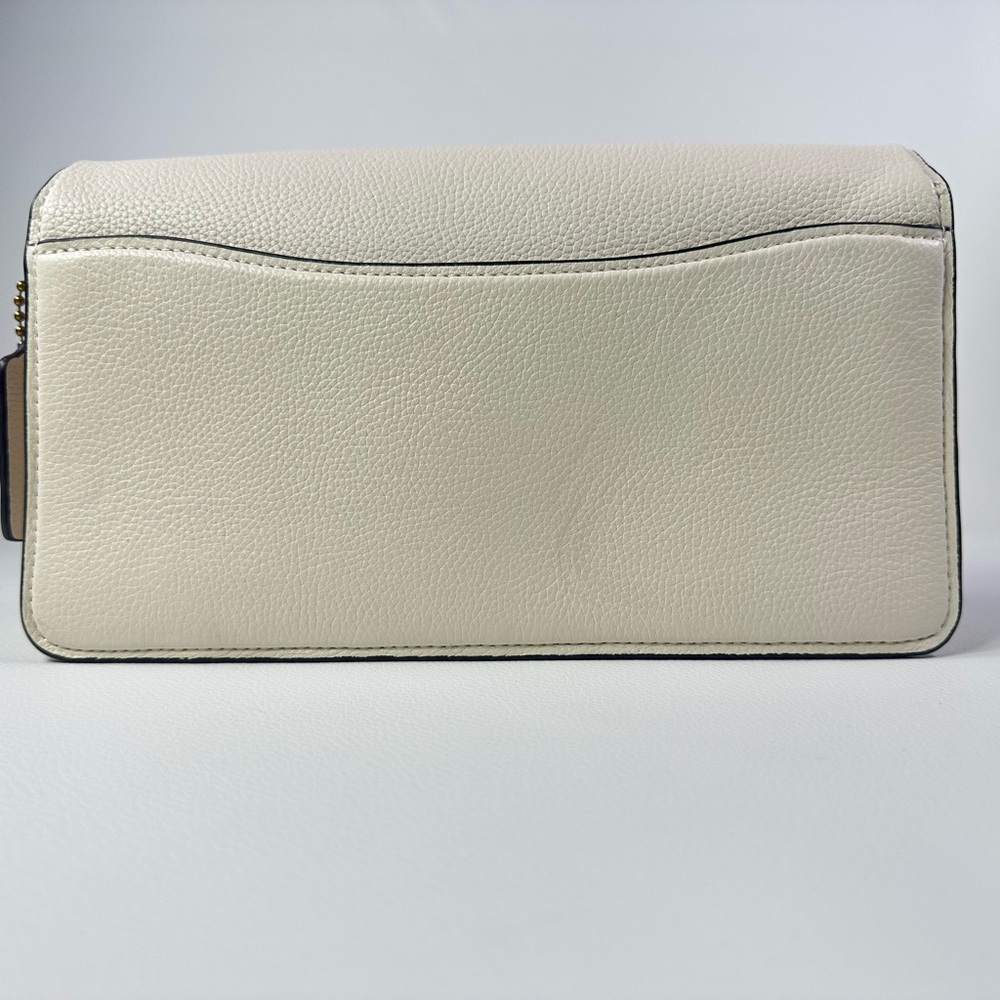 NEW Women’s Coach Tabby 26 Pebbled Leather Shoulder Bag Cream/Off White - Picture 6 of 14